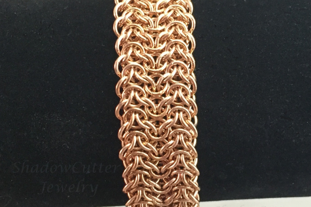 Bronze Elfsheet Chainmaille Bracelet